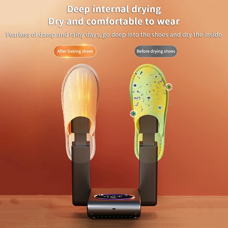 소형 부츠 건조기 및 탈취제, 접이식 랙 2개 또는 4개 포함, 향상된 팬 전력