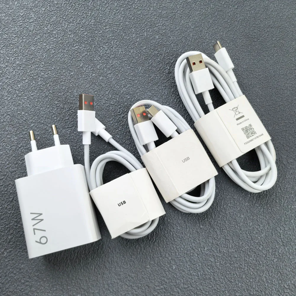 

Зарядное устройство Xiaomi 67W Turbo Fast Charge QC3.0 с адаптером EU для Mi Poco X6 X5 F5 Mi 15T 14 13 Civi 5 Pro Redmi K70 K60 K50