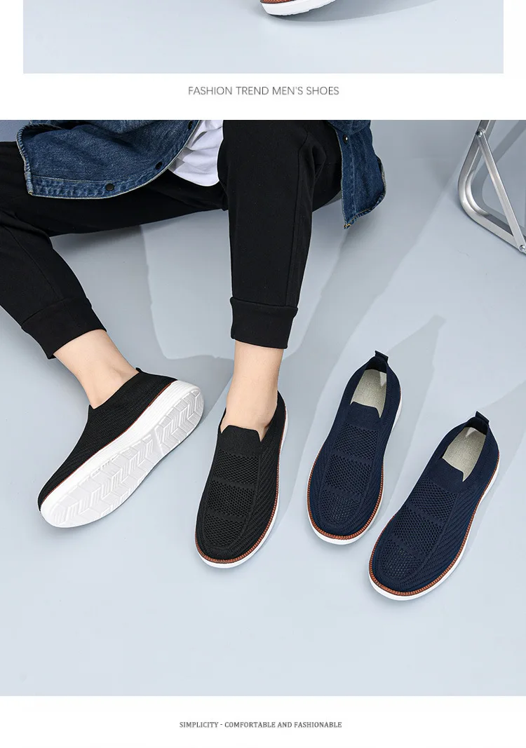 Frühling und Herbst Neue Atmungsaktive Freizeitschuhe Herrenschuhe Weiche Sohle Leichte und Bequeme Mesh-Schuhe – Detail 19