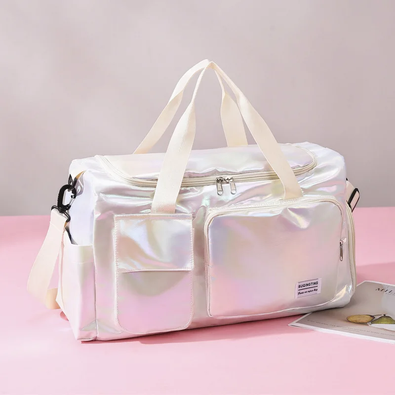 Swimming Storage Bag Colorful Gradually Changing Travel Bag Outdoor Hand-held Large Bag Dry Wet Separation Sports Fitness Bag