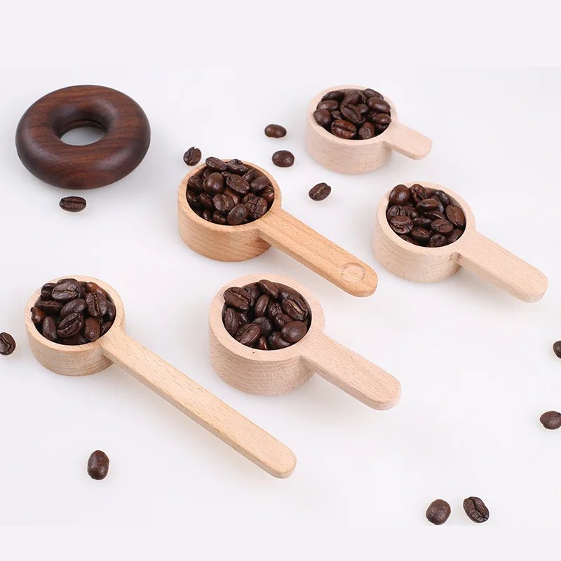 Wooden Measuring Spoon Set Kitchen Measuring Spoons Tea Coffee Scoop Sugar Spice Measure Spoon Measuring Tools for Cooking Home