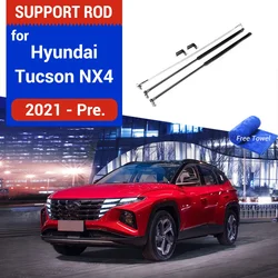 Car Hood Cover Gas Spring Hydraulic Rod Strut Bars Bracket Lift Support for Hyundai Tucson (NX4) 2021 2022 2023 2024