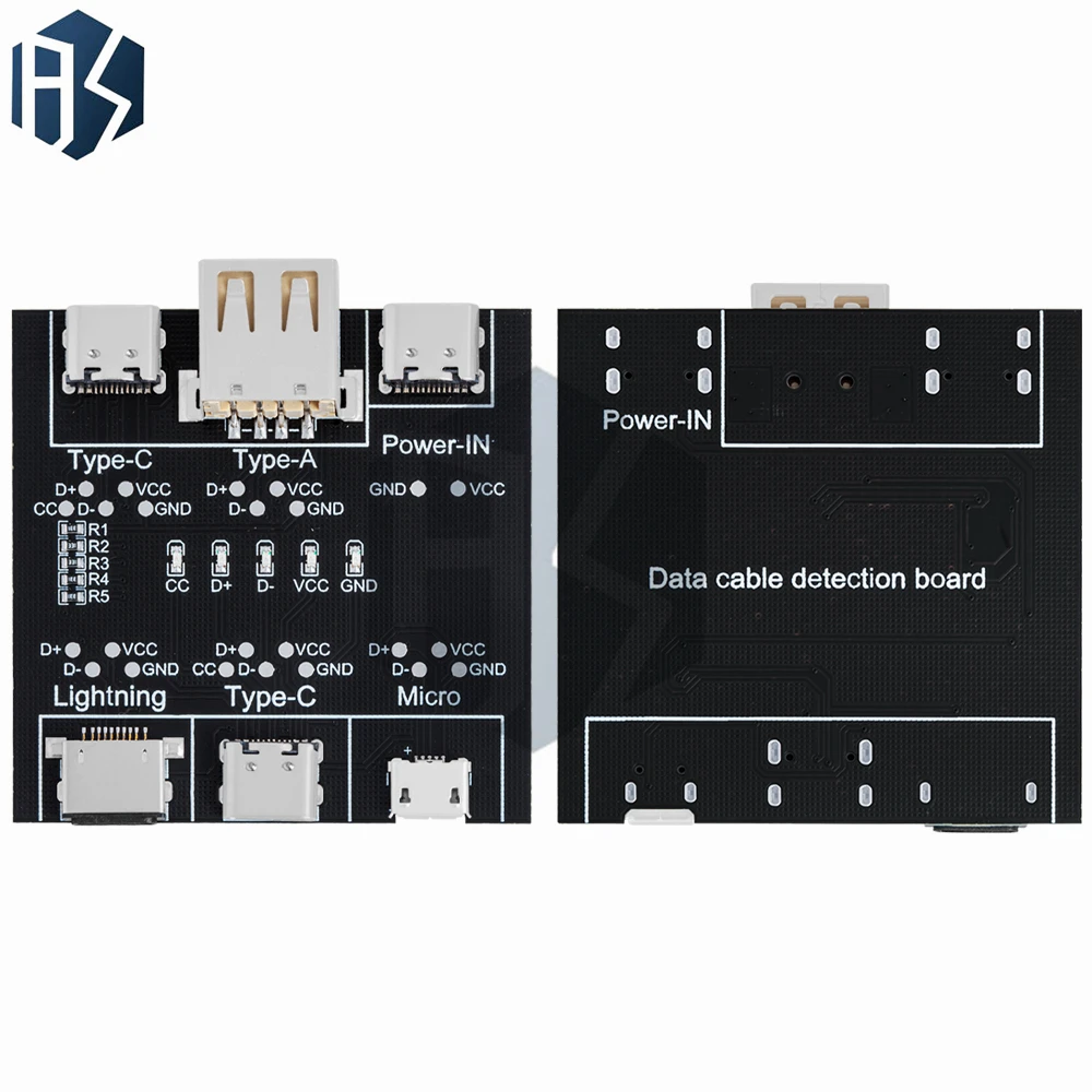 DT3 Datenkabel-Erkennungsplatine Typ C Micro USB C Kabeltester Kurzschluss Ein Aus Schaltdiagnosetool für iOS Android