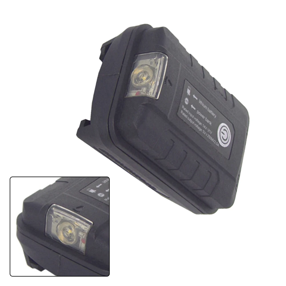 Adapter Licht Lampe Taschenlampe Taschenlampe USB Handy Ladegerät Für Worx Orange 4 Pin Buchse 20 V Li-Ion Batterie Power bank