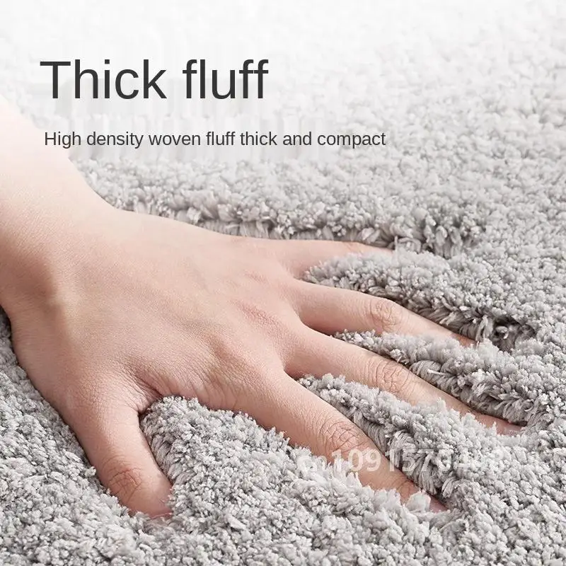 Super Thick Fluff Fiber Bath Mats Comfortable and Soft Bathroom Carpet Non-slip Absorbent Rug Foot Mat Shower Room Doormat