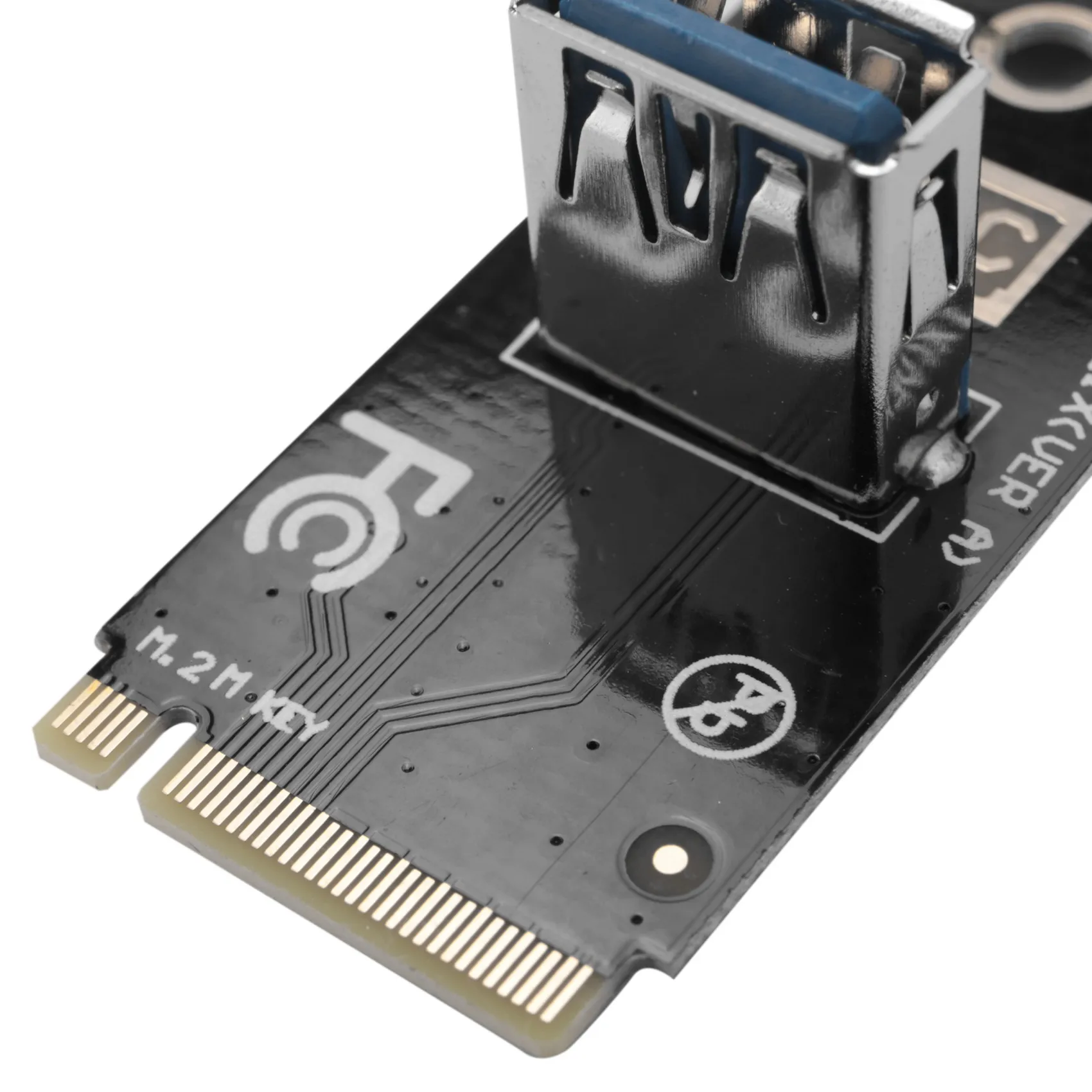 Лидер продаж, адаптер с разъемом M.2 к PCI-E X16, NGFF Pcie Riser Card, удлинительный кабель NVME VGA для майнинга