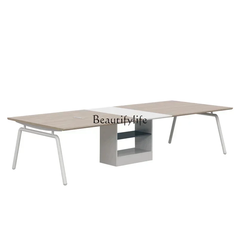 style  Small meeting long table simple modern rectangular desk reception desk ss 8617