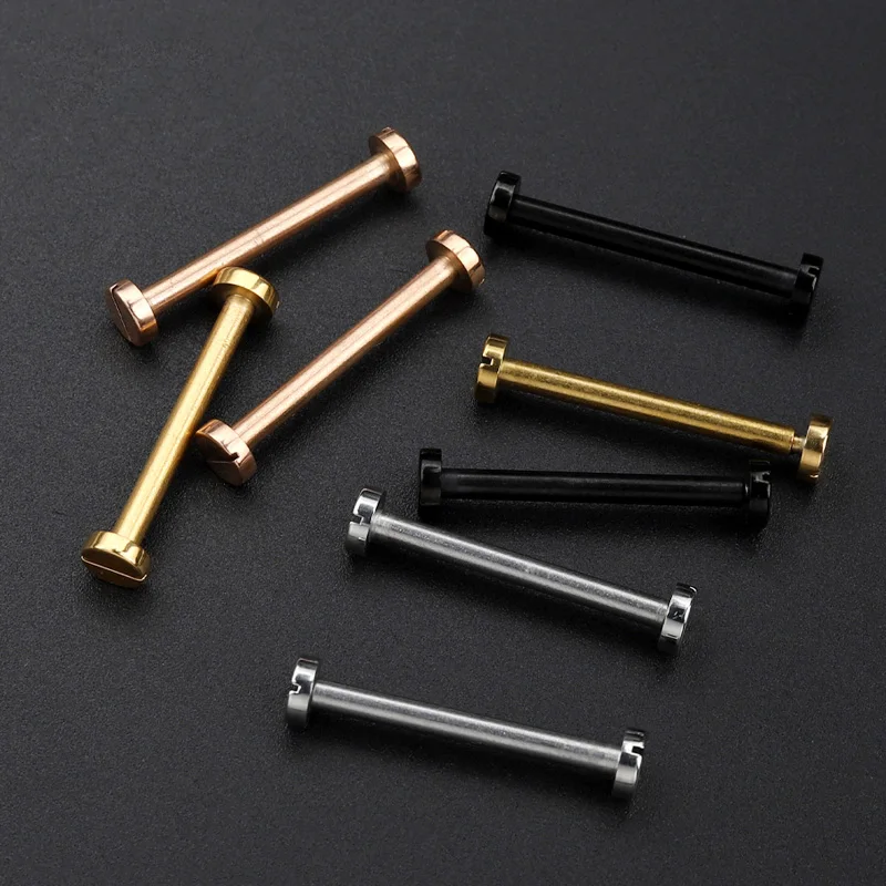 Connecting rod for Cartier Pasha steel strap connecting rod shaft W3140003 men's and women's cowhide watch strap screw rod