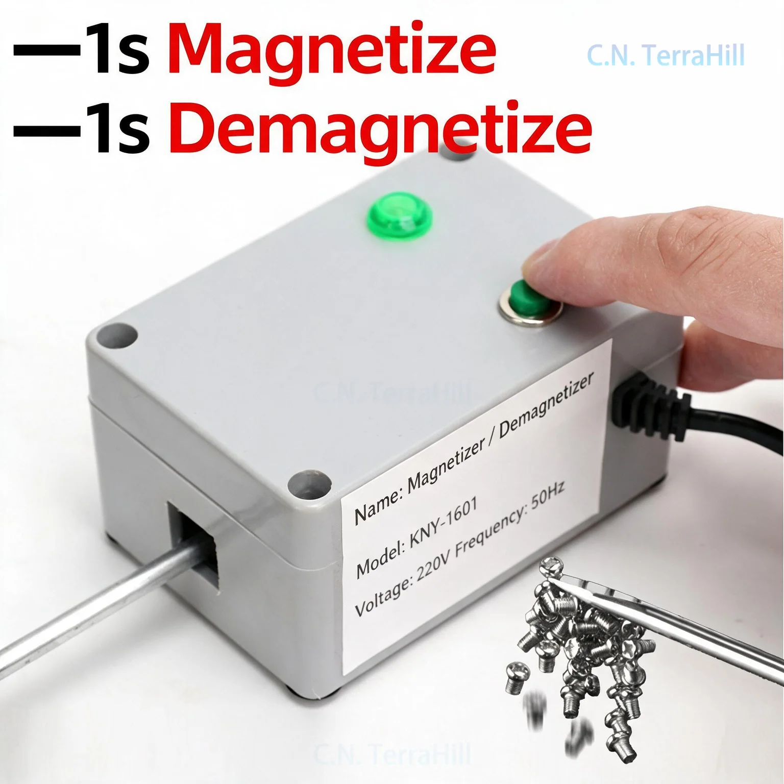 Screwdriver Bit Magnetizer Electric Magnetic Charger Demagnetizer Tool for Screwdriver Bits