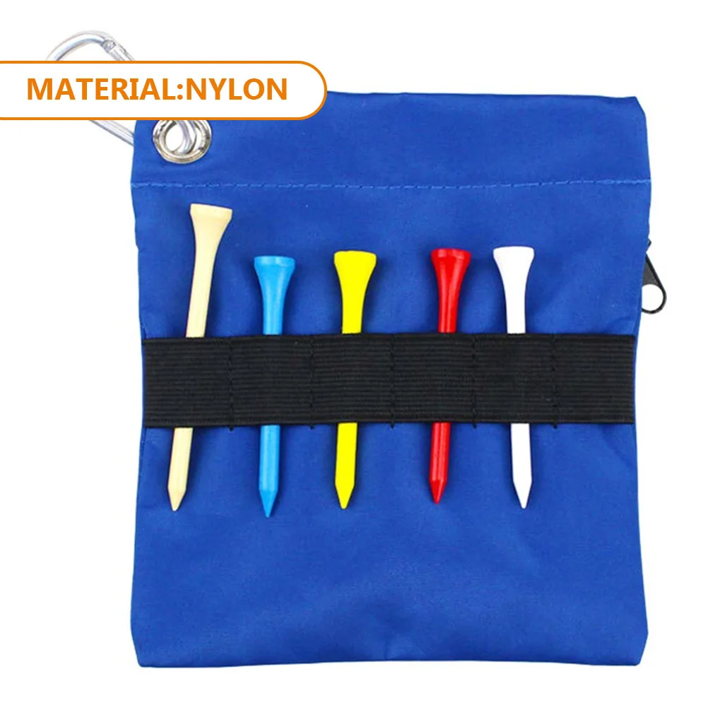 

Ball Nail Bag Portable Nylon Hanging Holder For Outdoor Sports Lightweight Ball Storage Pouch Golf Tee Pouch Portable Golf