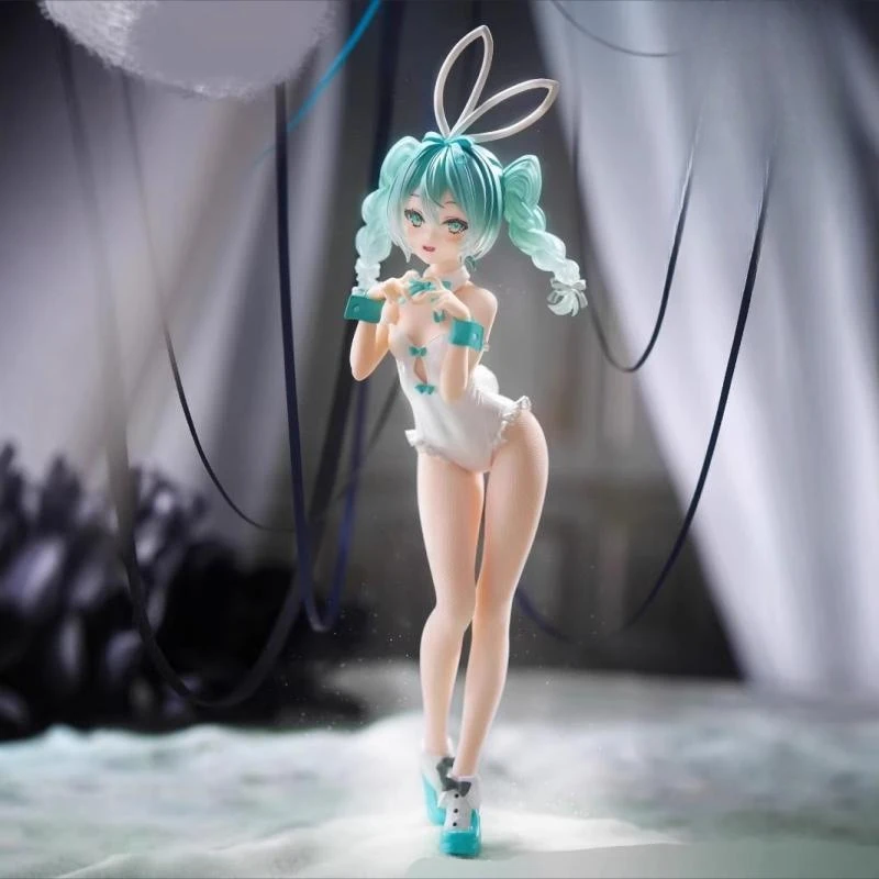 Hatsune Miku Anime Sexy Bunny Girl Two Kinds Figure Model Statue Adult Collection Desktop Decoration Ornament Toys Gifts