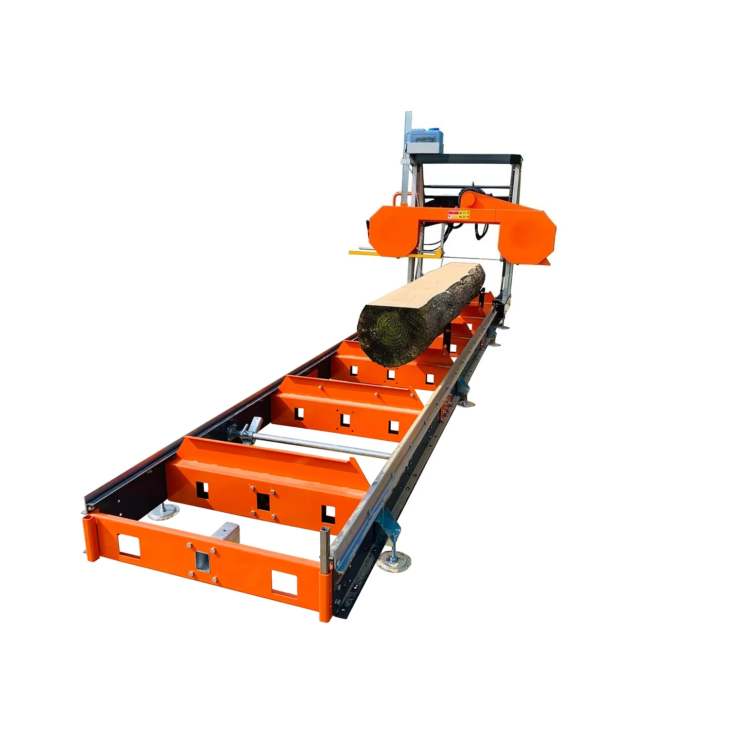 Portable Mini Horizontal Band Saw Mill Wood Cutting Machine Chain Saw CE Certified Compact Sawmill for Woodworking