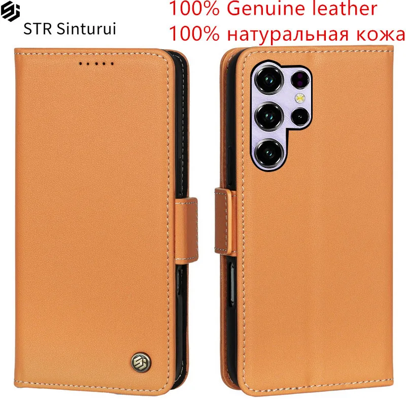 

STR 100% Genuine Nappa grain leather card Slot Wallet Cover For Oukitel C2 C3 C5 C57 Pro C57s C37 C35 C36 C38 Flip phone Case
