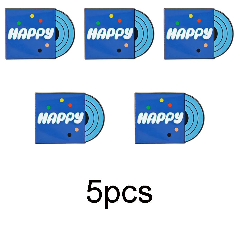 Kpop Jin Happy Solo Album Brosche Blaue Vinyl-Schallplatte Metall-Abzeichen Kim Seokjin Emaille-Pin Fankollektion Geschenk-Accessoire – Detail 10
