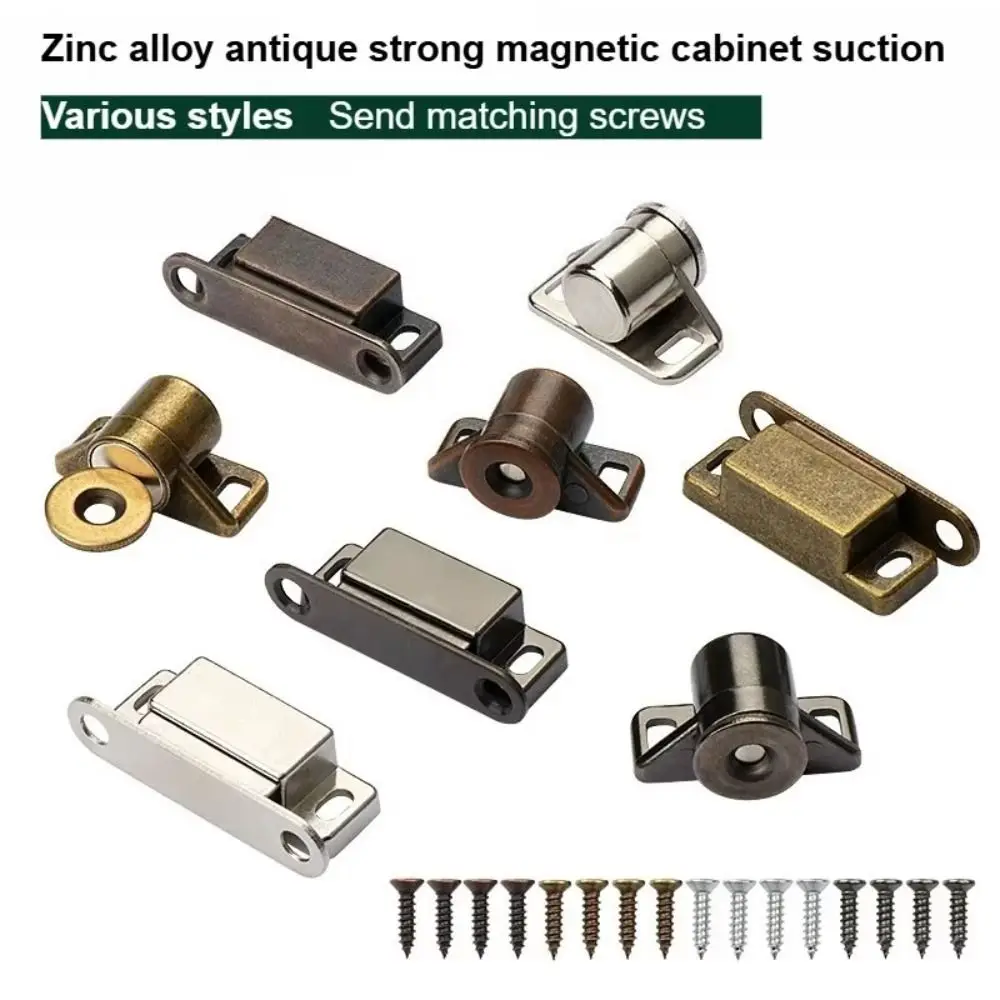 

Strong Magnetic Magnetic Catches Cassette Magnetic Zinc Alloy Cabinet Door Catch Hardware Suction Handle Magnetic Suction Lock
