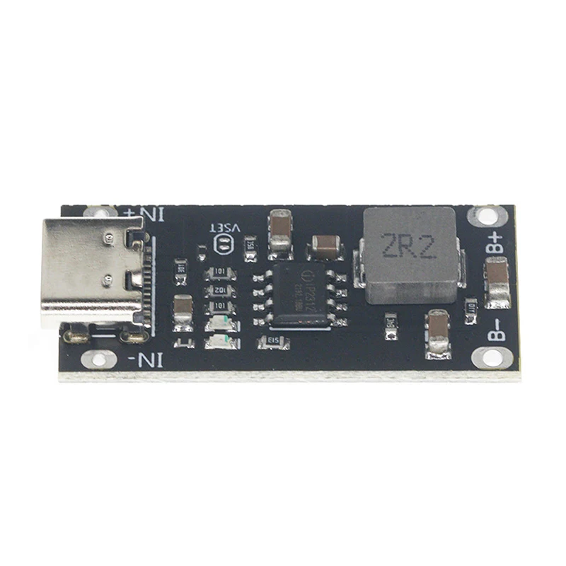 High Efficiency USB Type-C High Voltage Input 3A Polymer Triple Lithium Battery Fast Charging Board IP2312 CC/CV Mode 5V To 4.2V