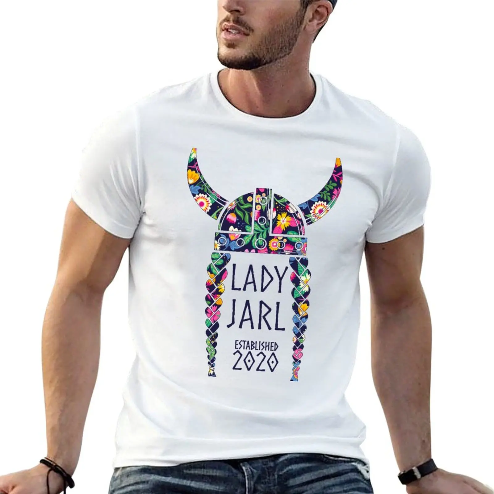 

Lady Jarl-Floral T-Shirt boys animal print blue lock mens big and tall t shirts