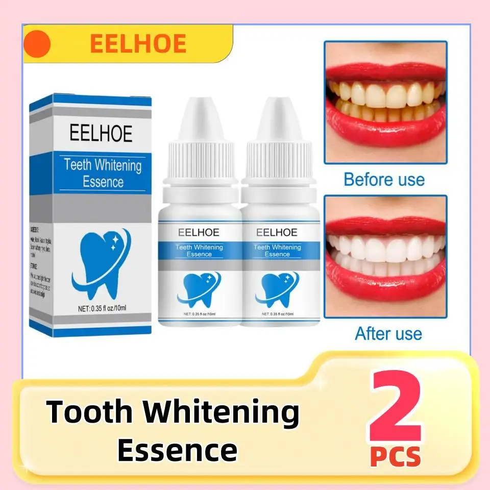 2Pcs EELHOE Cleaning Tooth Whitening Essence Effective Remove Plaque Yellow Teeth Stains Removal Fresh Breath Tooth Essence