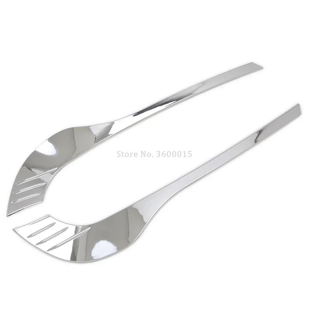 For Mazda CX-5 KF 2017-2021 CX8 2017-2024 Chrome Front Bottom Fog Lamp Light Foglight Eyelid Bumper Molding Trim Car Accessories