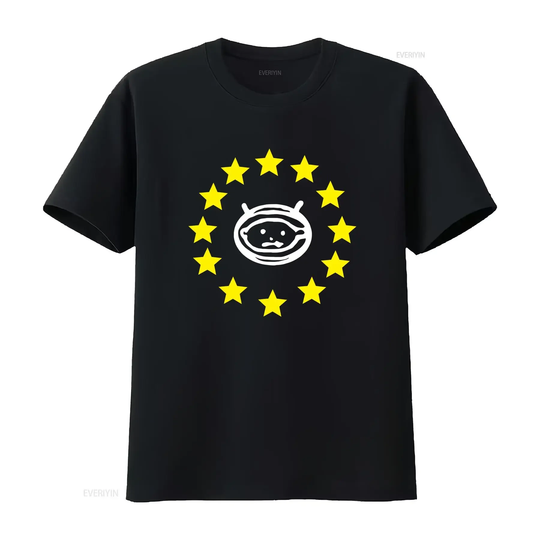 Camiseta U2 Adulto Estrellas de la UE 2018 vintage Washed homme Top For Everyday Wear Unisex graphic fashion streetwear