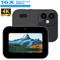 128G 4K CCD Digital Camera 64MP Digital Flash Video Camera With Full Touch Screen 16X Digital Zoom IR Night Vision Camera MP3
