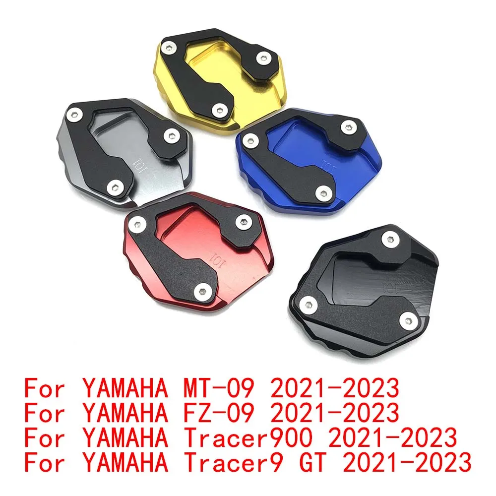 

Motorcycle Kickstand Foot Side Stand Extension Pad Support Plate For Yamaha MT09 MT-09 FZ09 FZ-09 Tracer9 GT Tracer900 2023-2021