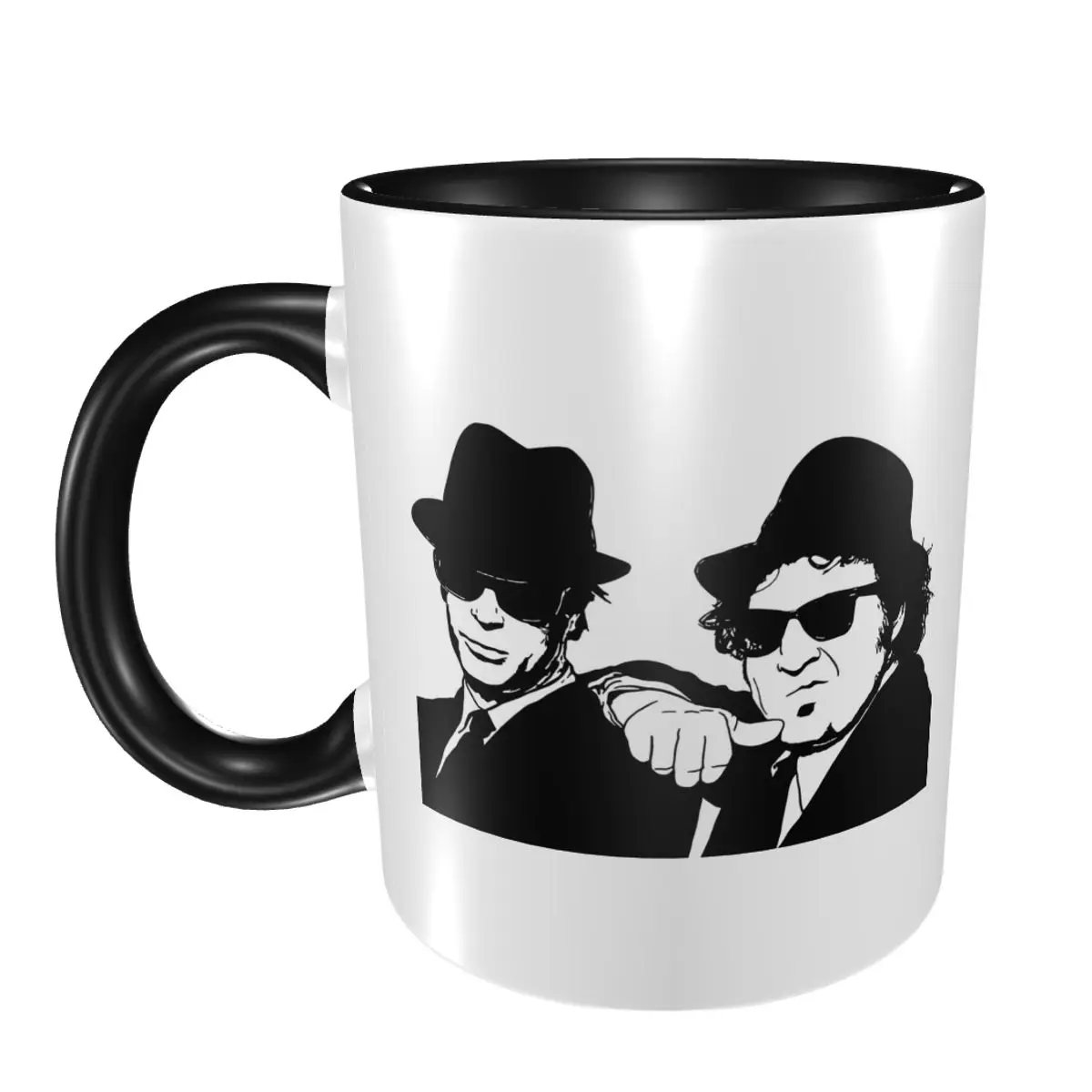 

Кружка The Blues Brothers, забавные керамические кофейные чашки, чайные кружки, чашка для молока, посуда для напитков, подарки для женщин и мужчин