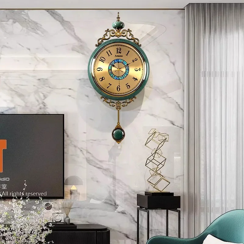 Minimalist Interior Wall Clocks Living Room Simple Art Mural Luxury Vintage Wall Watch Restaurant Reloj Pared Home Decoration