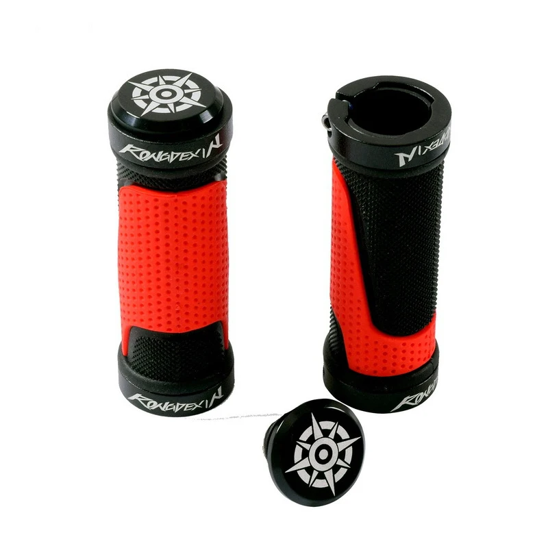 Lockable Black and Red Two-color Handlebar Cover Modification Accessories Folding Bike Handlebar Cover Bicycle Handlebar Grips