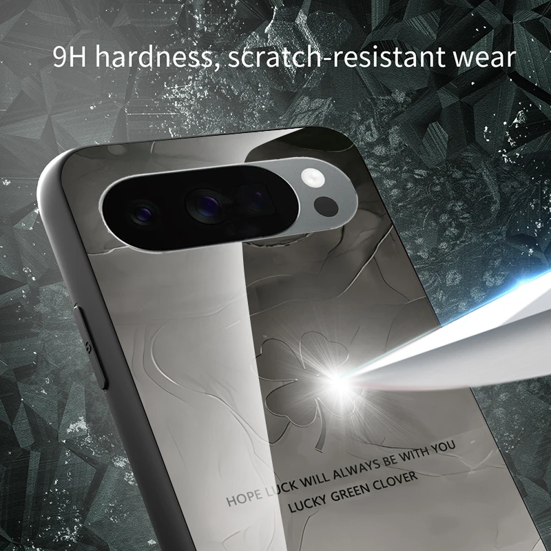 Twarde szkło hartowane na telefon Google Pixel 10 Pro XL Pixel 9, etui ochronne, wzór kwiatowy, tylna obudowa, fundas