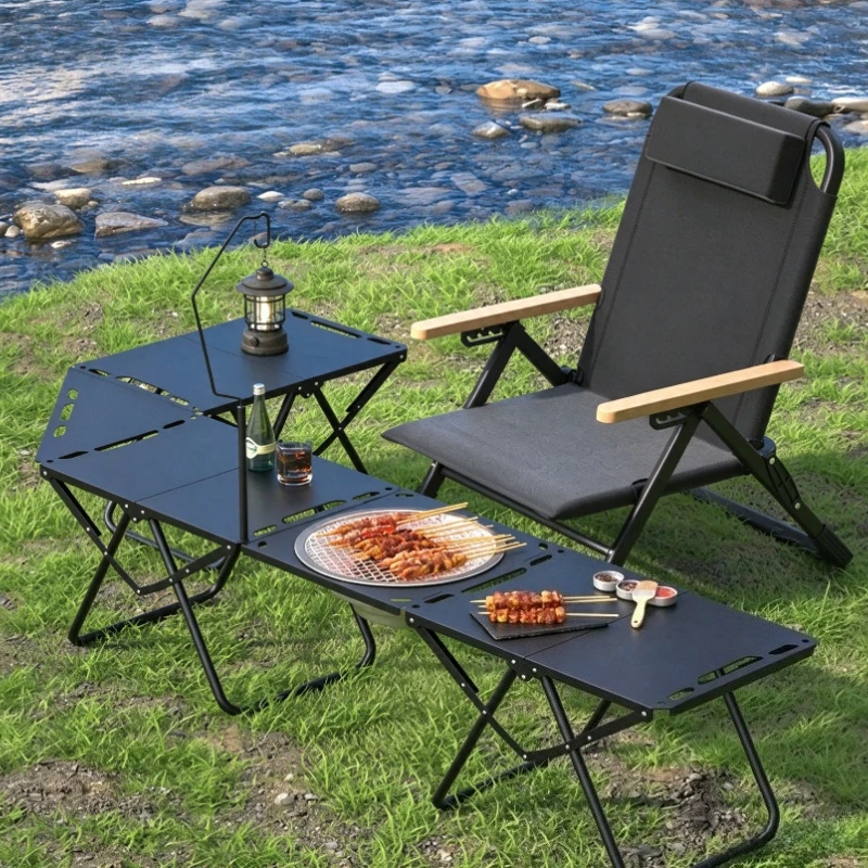 Lunch Extensible Camp Table Equipment Dining Outdoor Barbecue Foldable Table Lightweight Grill Mesa Plegable Garden Furniture
