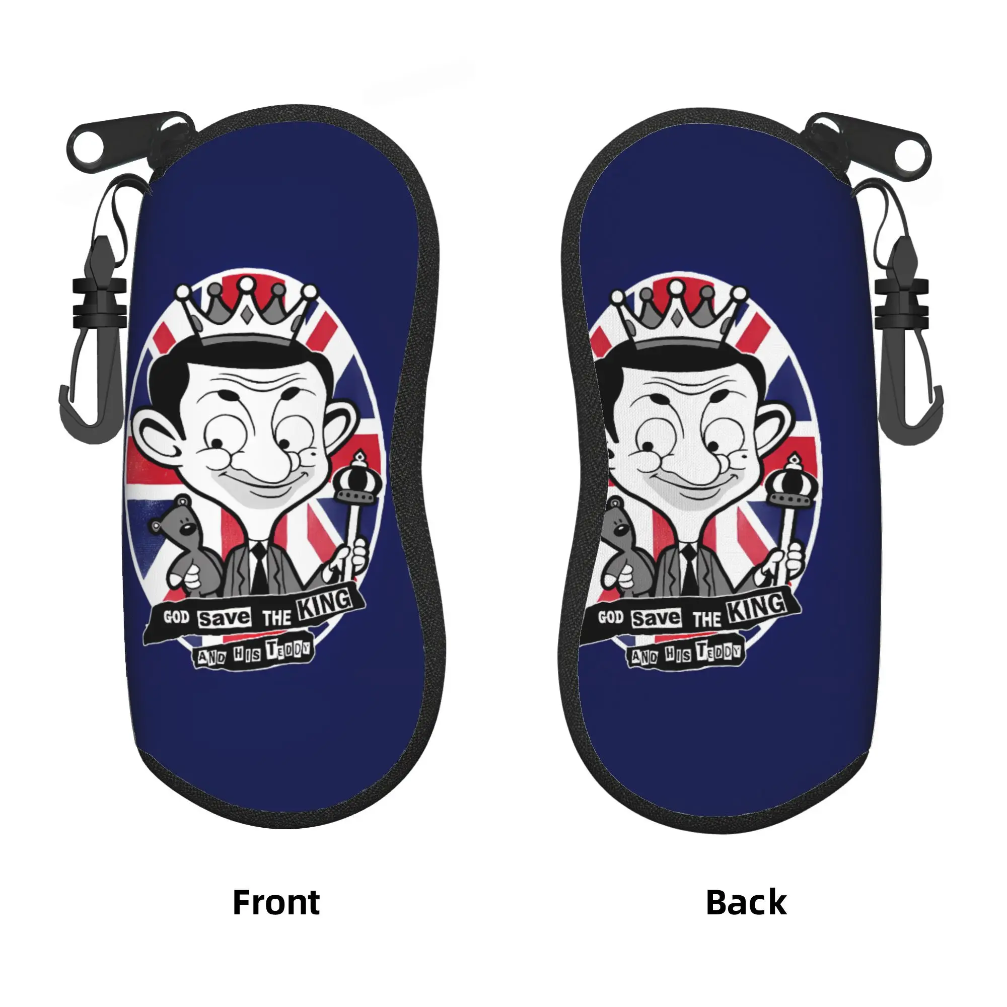 Mr Beans Cartoon Bears Glasses Case Cover  Original Sunglasses Case Men Women Daily Eyeglass Protector Fashion Eyewear Box
