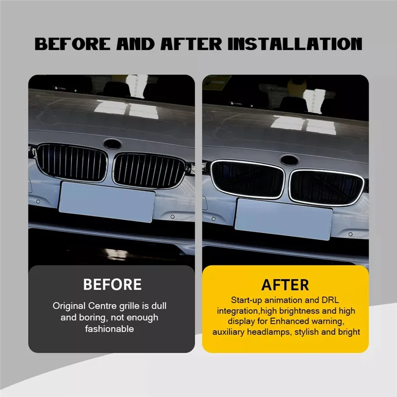 

51137261355 51137261356 Double-Line Kidney Grille Front Mesh For BMW 5 Series F10 F11 2010-2016 Racing Grills