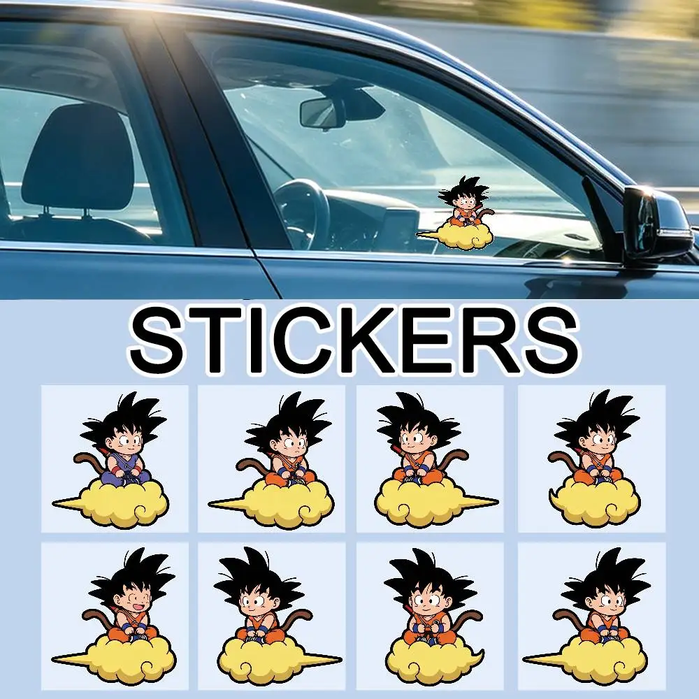 DRAGON BALL GOKU CLOUD Universal Multi-Purpose Reflective Stickers Scratch Conceal For Auto Bike Helmet Mug Fridge Decoration