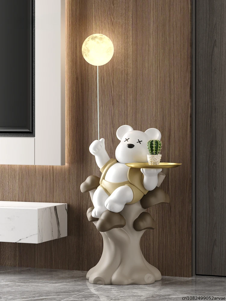 

Cute Violent Bear Floor-standing Ornament, Piggy Bank Decoration Next To The TV Cabinet in The Living Room and Sofa, Home Gift