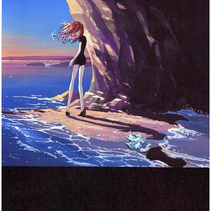 Książka o sztuce Land of The Lustrous, ilustracje Haruko Ichikawy, kolekcja motywów, storyboard, rysunki liniowe, Fosfofylit
