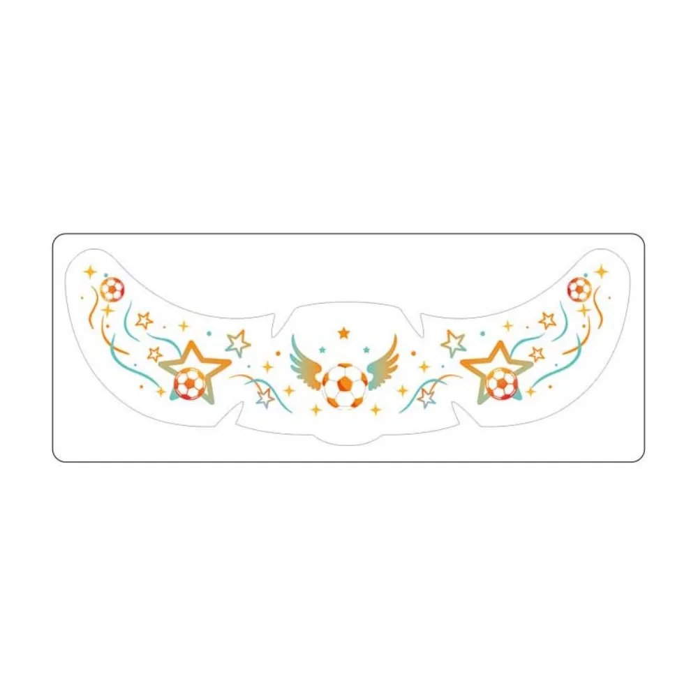 Sports Event Match Football Face Temporary Tattoo Freckle Makeup Y2k Spicy Girl Soccer Freckle Tattoo Featuring Fun Cartoon Ball