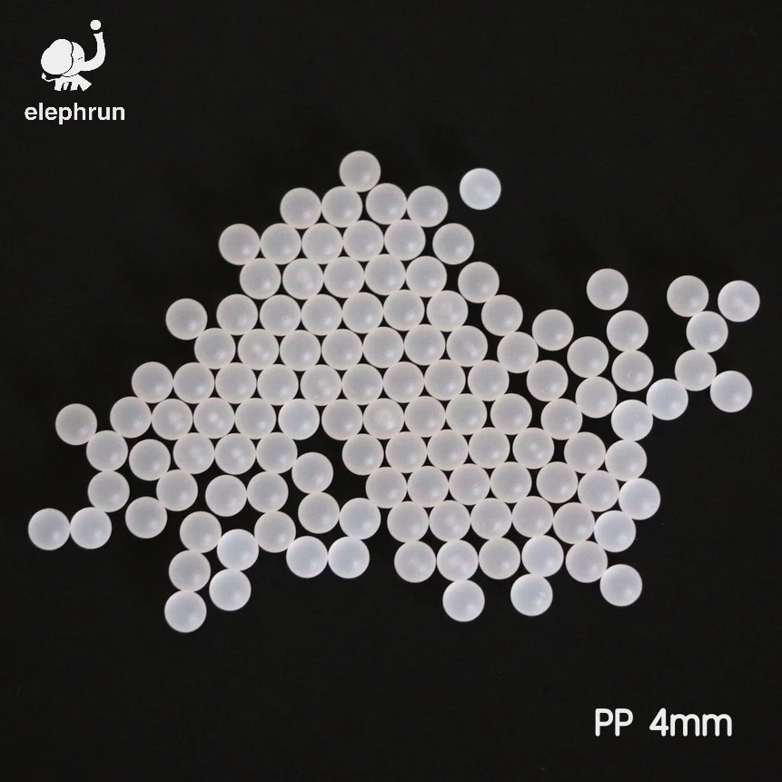 

4mm Polypropylene ( PP ) Sphere Solid Plastic Balls for Ball Valves and Bearings