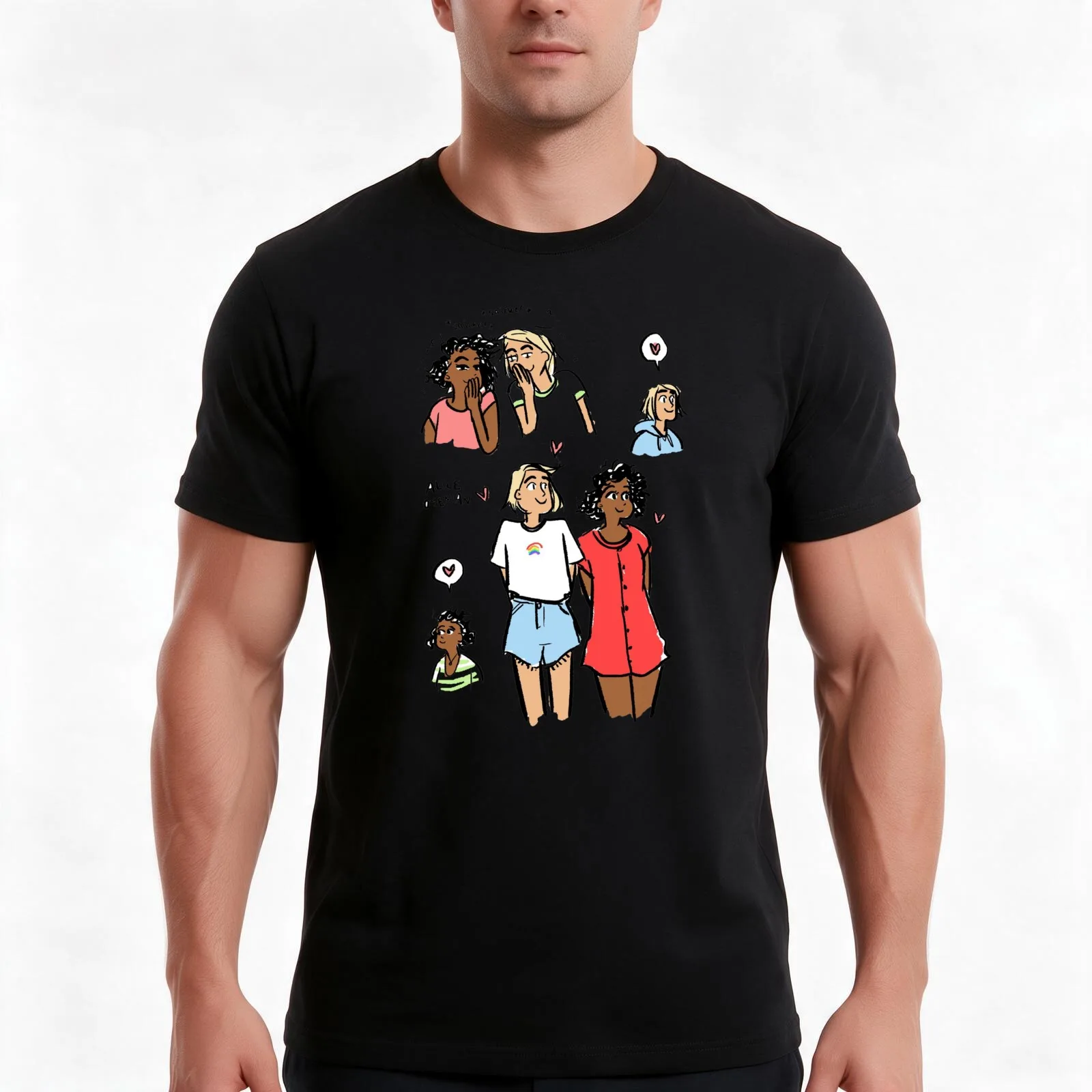 Live Laugh Bark Silence Tshirt T-Shirt Summer Casual Cotton Tee, Unisex Men Women