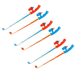 6 Pcs Kids Educational Toys Children's Fishing Rod Kindergarten Plaything Magnetic Plastic