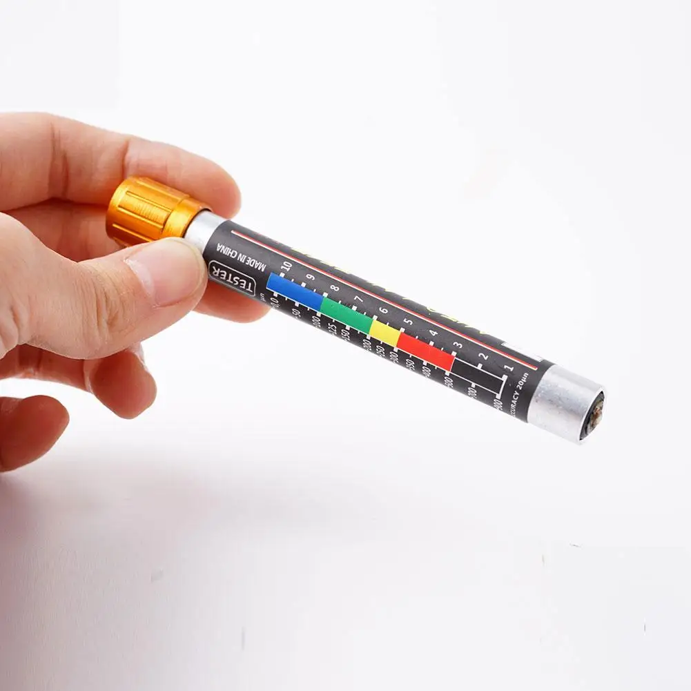 Car Paint Thickness Tester Pen With Magnetic Tip Scale Indicator Portable Car Paint Coating Tester Meter Coat Crash Check tool