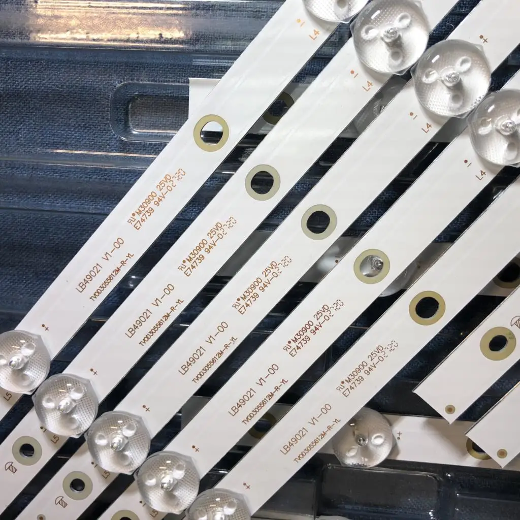 10 шт. светодиодная подсветка ленты 9 ламп для 49 "телевизоров TT4906F LB4902 49PUS7503 49pus616 2/12 LB49023 V1_00 V0_00 3A6560010EA0 3A6560 100% новый