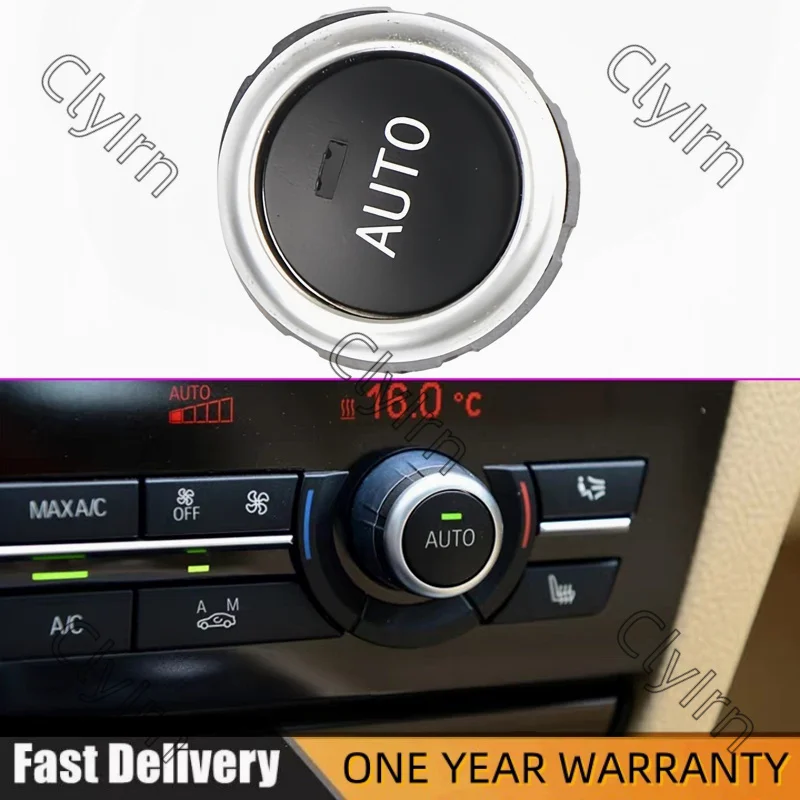

Car Rear Air Conditioner A/C Rotation Climate Control Knob Button Cover Replacement For BMW F15 F16 X5 X6 2014-2019 Accessories