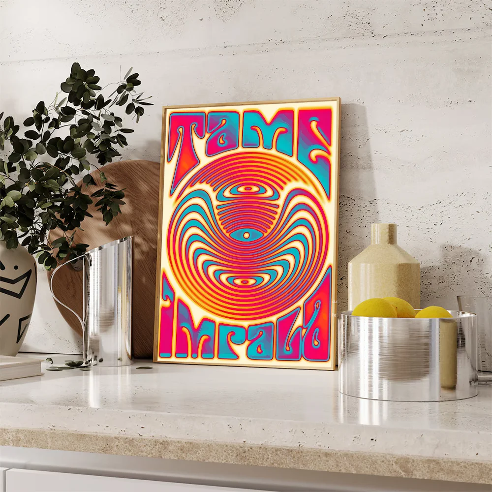 Tame Impala Psychedelic Classic Vintage Posters Vintage Room Home Bar Cafe Decor Nordic Home Decor