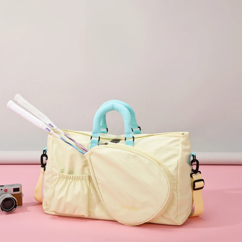 Outdoor Tennis Badminton Rackets Bag Fitness Gym Handbag Swimming Training Dry Wet Crossbody Bag Travel Camping Luggage Duffle
