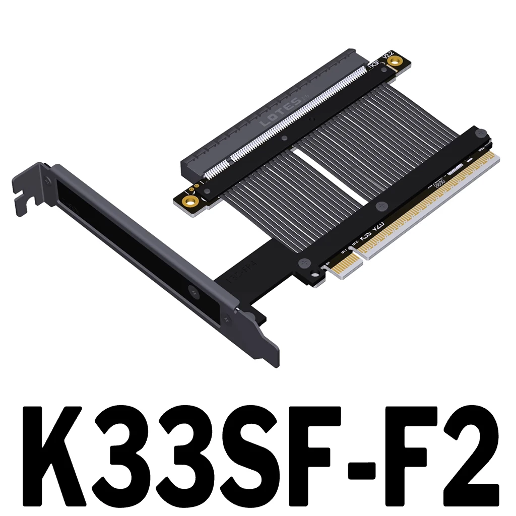 

PCIe 5.0 x16 Gen5 High-Speed Lossless Flexible Cable Graphics Card GPU Extension Cable Low-Profile for AMD RX90xx Series