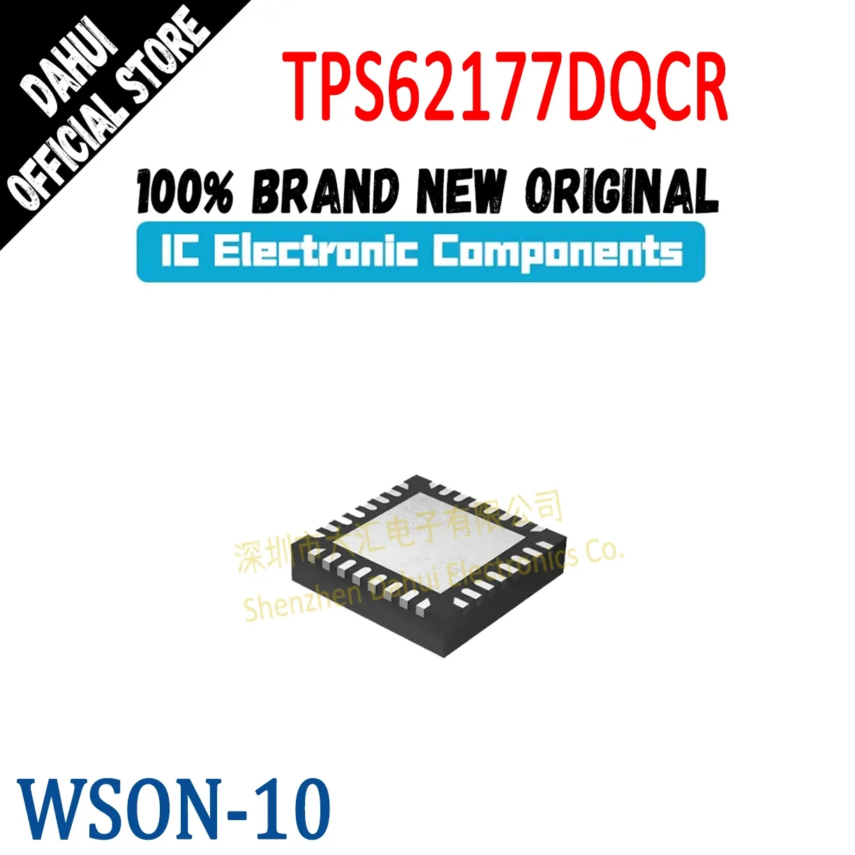 

10Pcs TPS62177DQCR Silk Screen 62177 WSON-10 Buck Converter Chip New Original In Stock