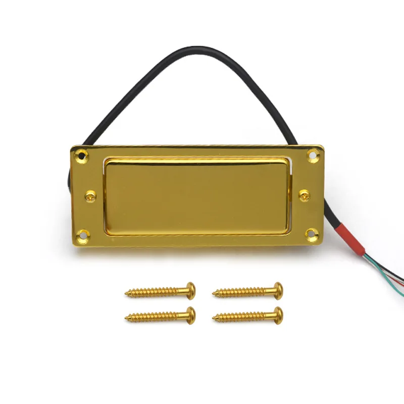 

Mini Electric Guitar Pickup 68x29mm Humbucker Pickup Black / Gold / Chrome Frame Available