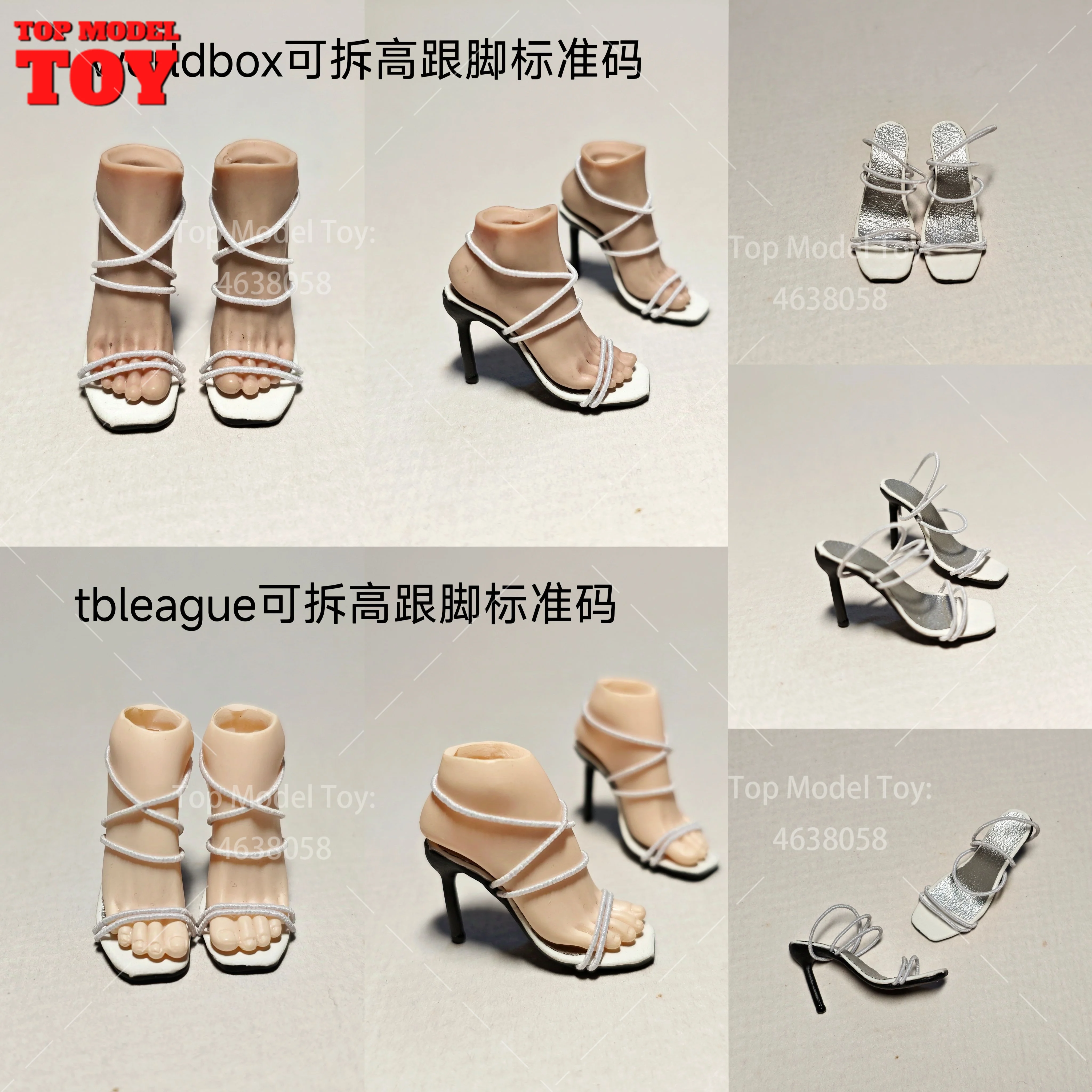 1/6 sapatos finos de salto alto com alça única, modelo de desmontagem, tamanho padrão, ajuste 12 ''tbl wb, soldado feminino, boneco de ação, corpo