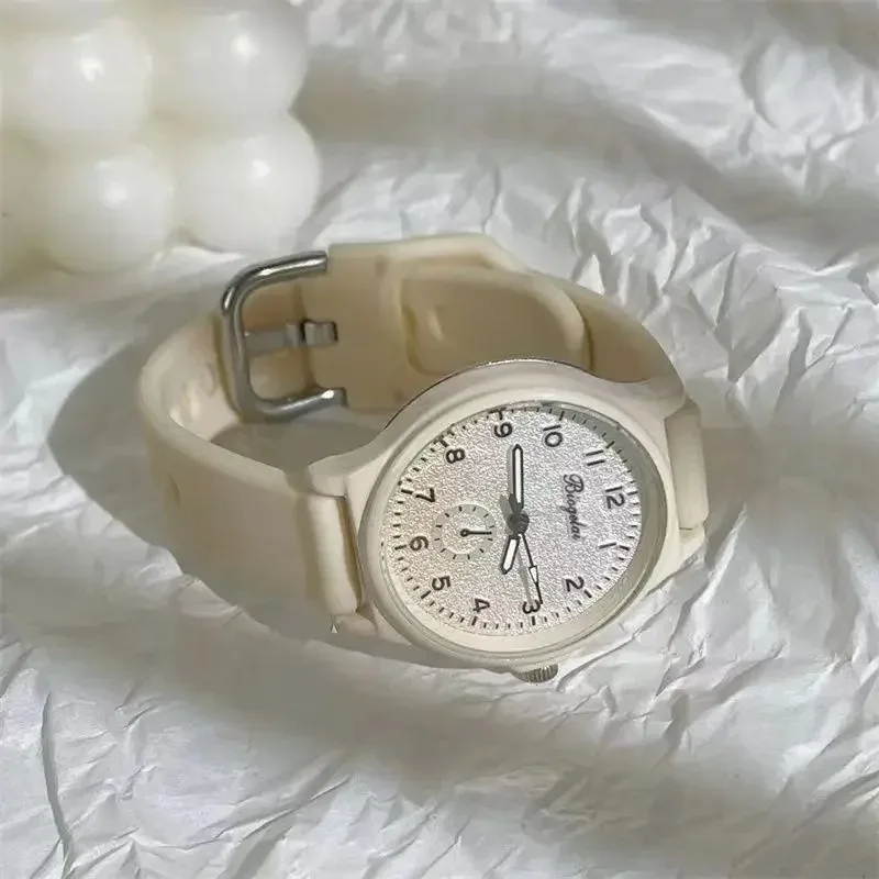 

Модные градиентные арабские цифры с указателем циферблата, кварцевые высококачественные наручные часы с силиконовым ремешком для женщин, регулируемые наручные часы